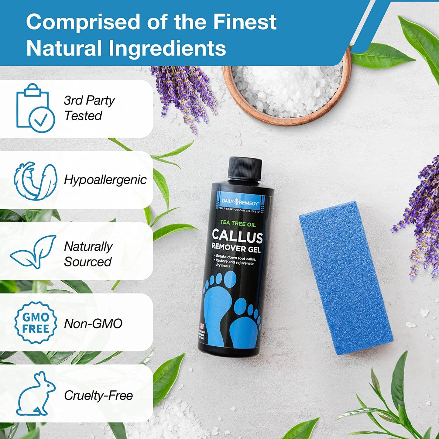 Professional Best Callus Remover Gel for Feet and Foot Pumice Stone  Scrubber Kit Remove Hard Skins Heels and Tough Callouses from feet Quickly  and